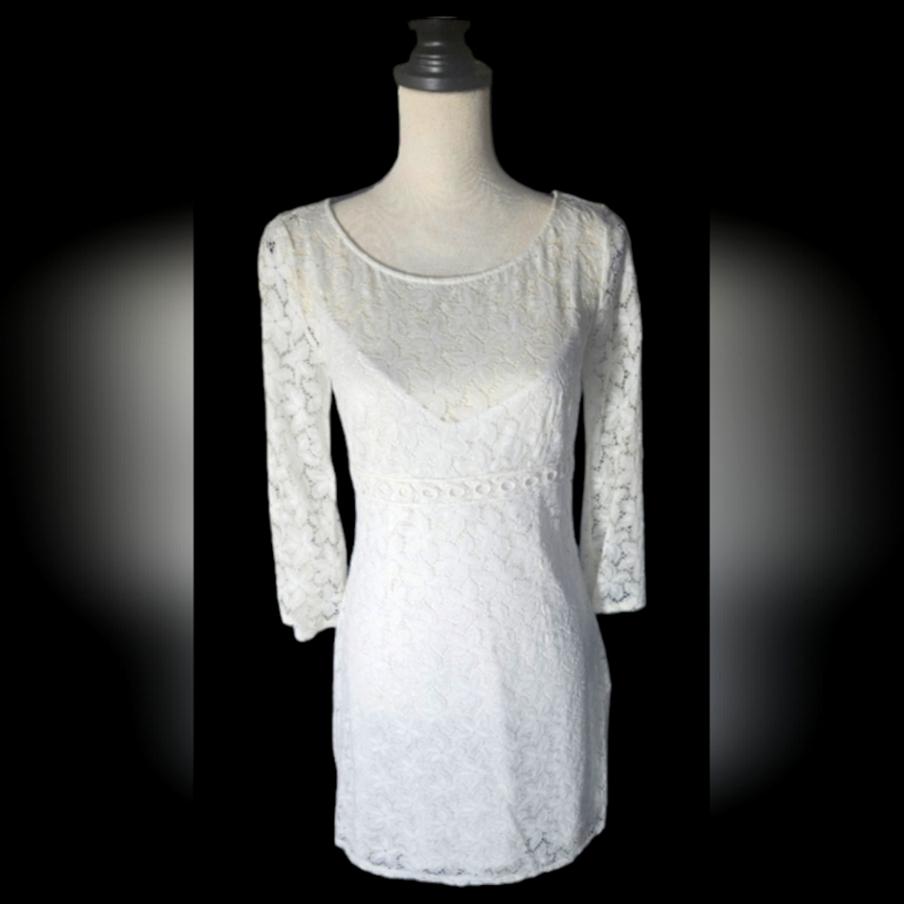 Laundry Floral Lace Dress